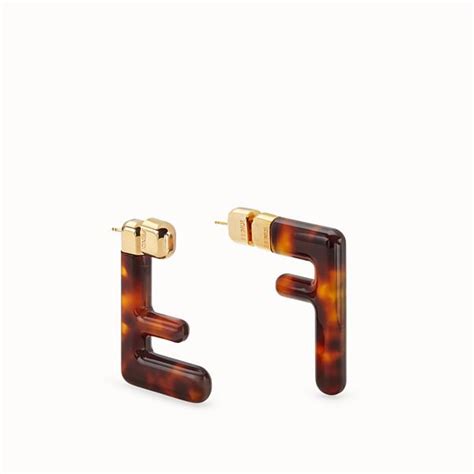 fendi ff earrings small|vintage fendi earrings.